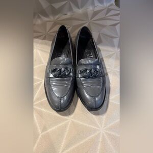 AGL Gray Leather Loafers size EU40